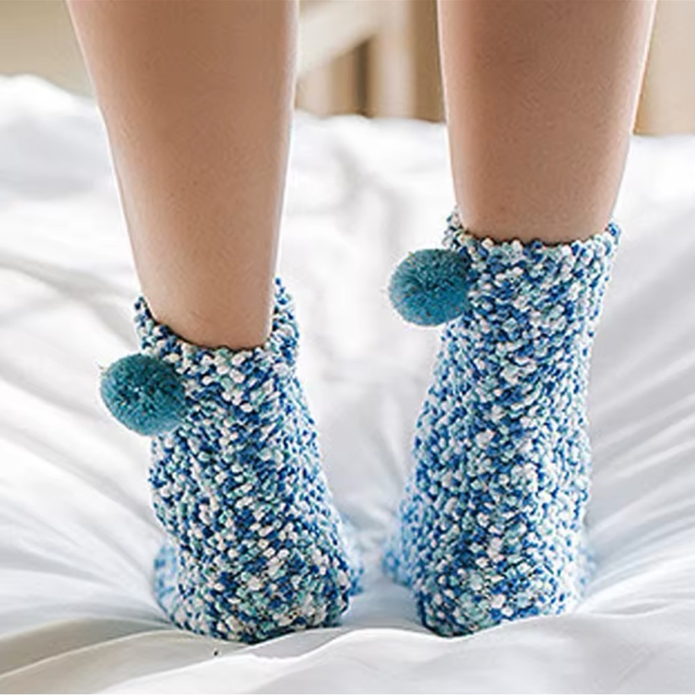 Socks with Pom Poms